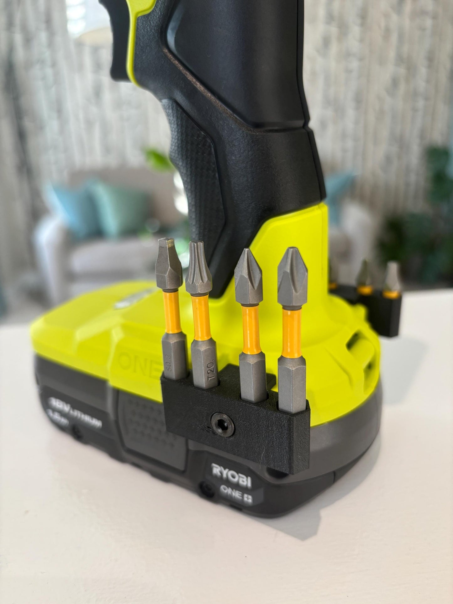 Bit Side Attachment Vertical Holders for Ryobi Drill Driver (pair - left side and right side)