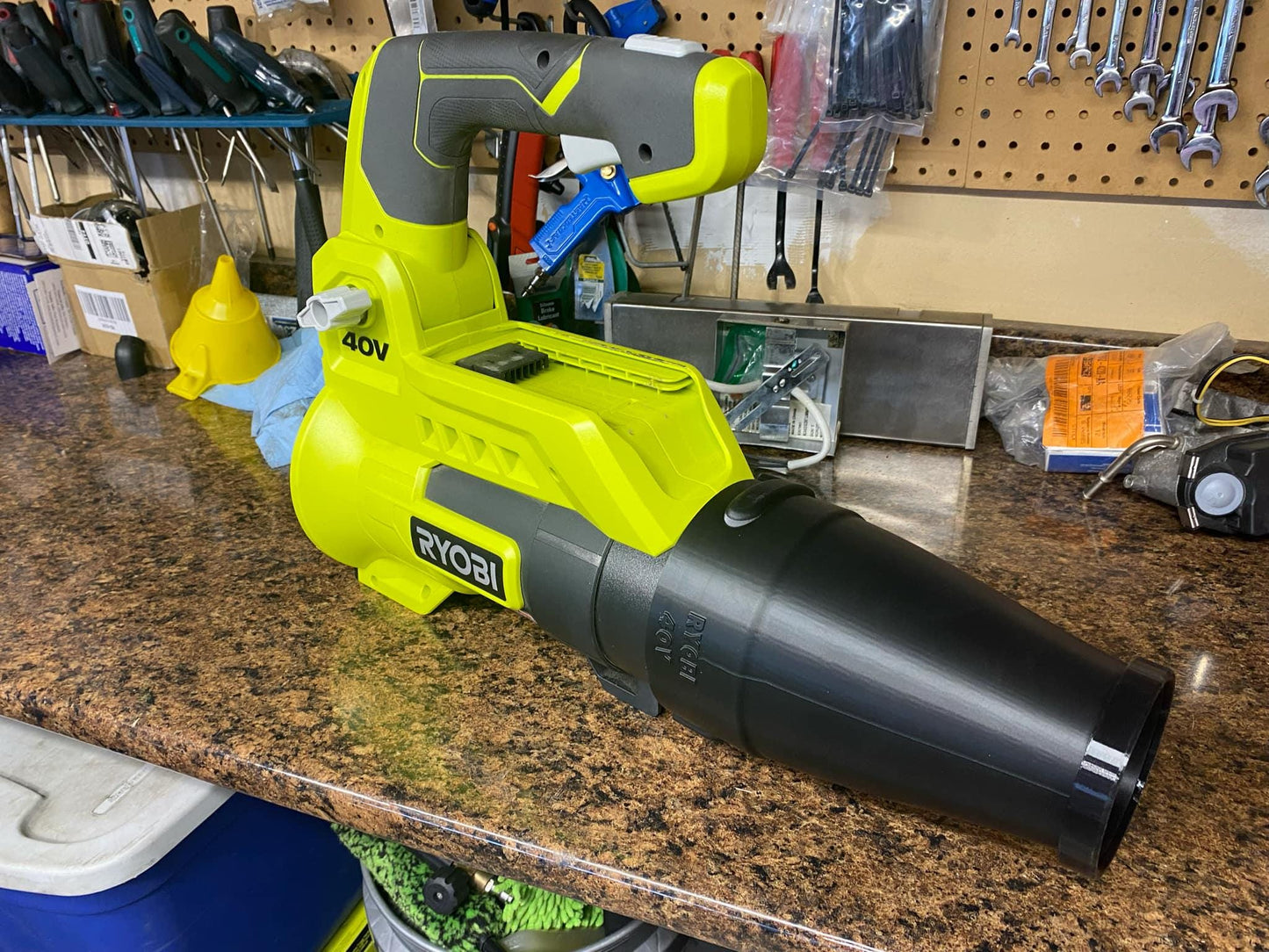 Short Round Nozzle For RYOBI 110MPH 525CFM 40V Jet Fan Leaf Blower RY40408VNM, RY40406VNM