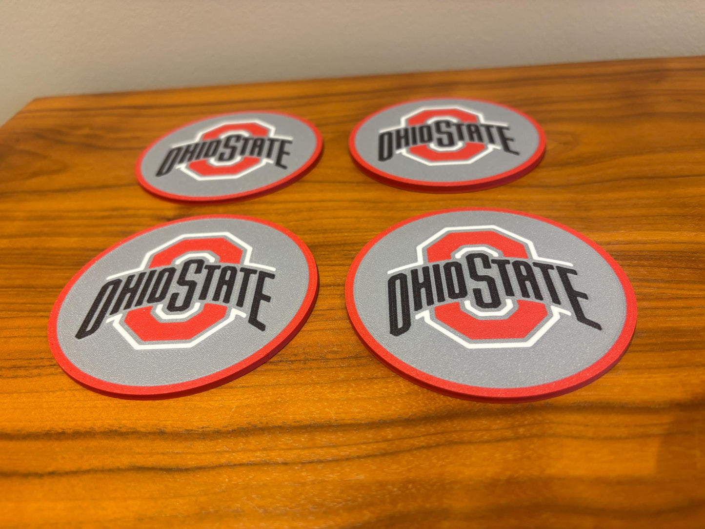 NCAAF College Football Ohio State Buckeyes Drink Coasters (pack of 4 or 8)