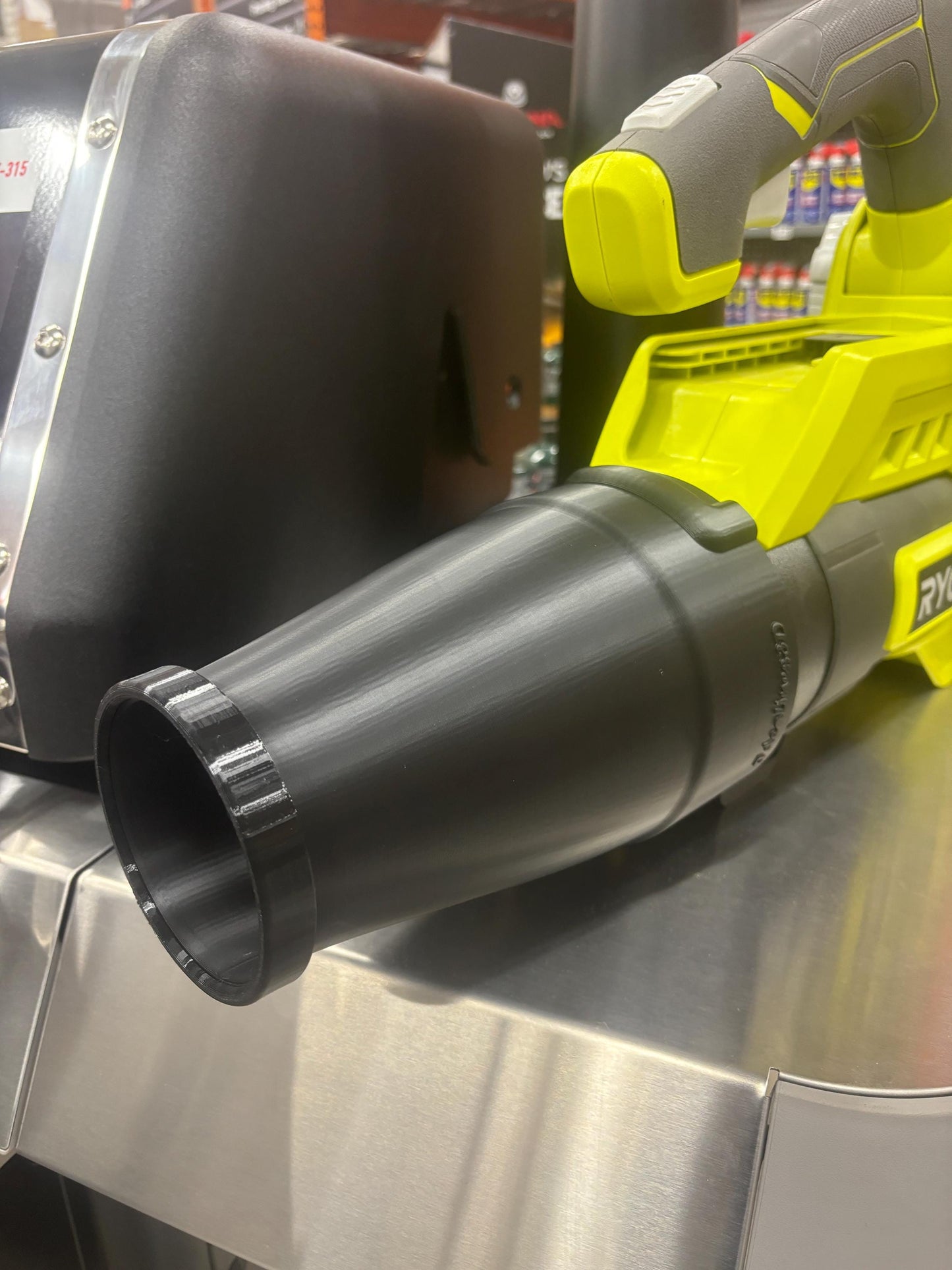 Short Round Nozzle For RYOBI 110MPH 525CFM 40V Jet Fan Leaf Blower RY40408VNM, RY40406VNM