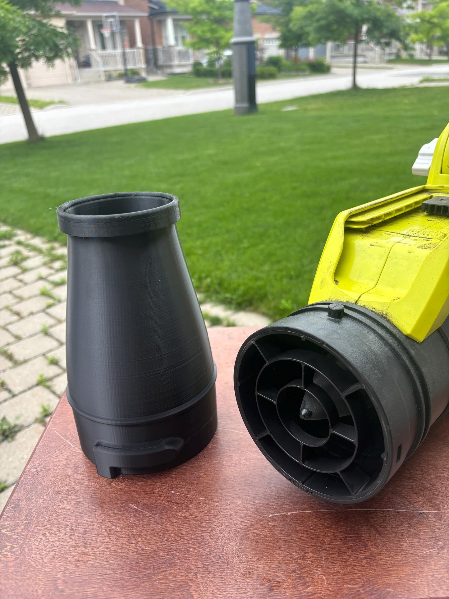 Short Round Nozzle For RYOBI 110MPH 525CFM 40V Jet Fan Leaf Blower RY40408VNM, RY40406VNM