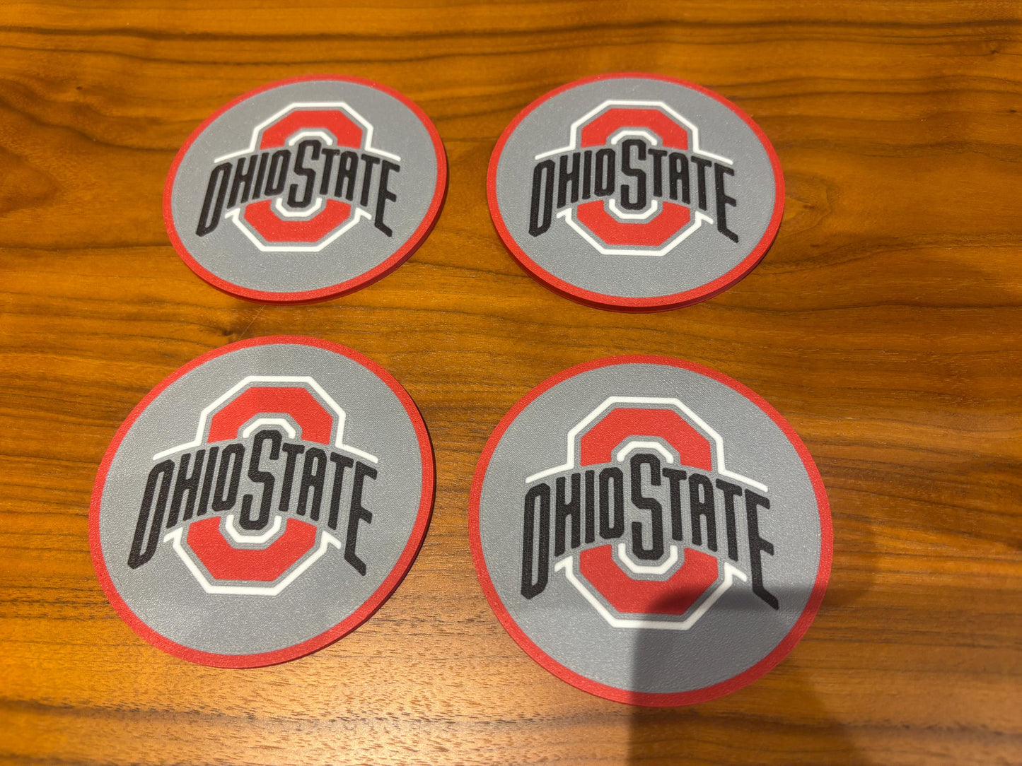 NCAAF College Football Ohio State Buckeyes Drink Coasters (pack of 4 or 8)