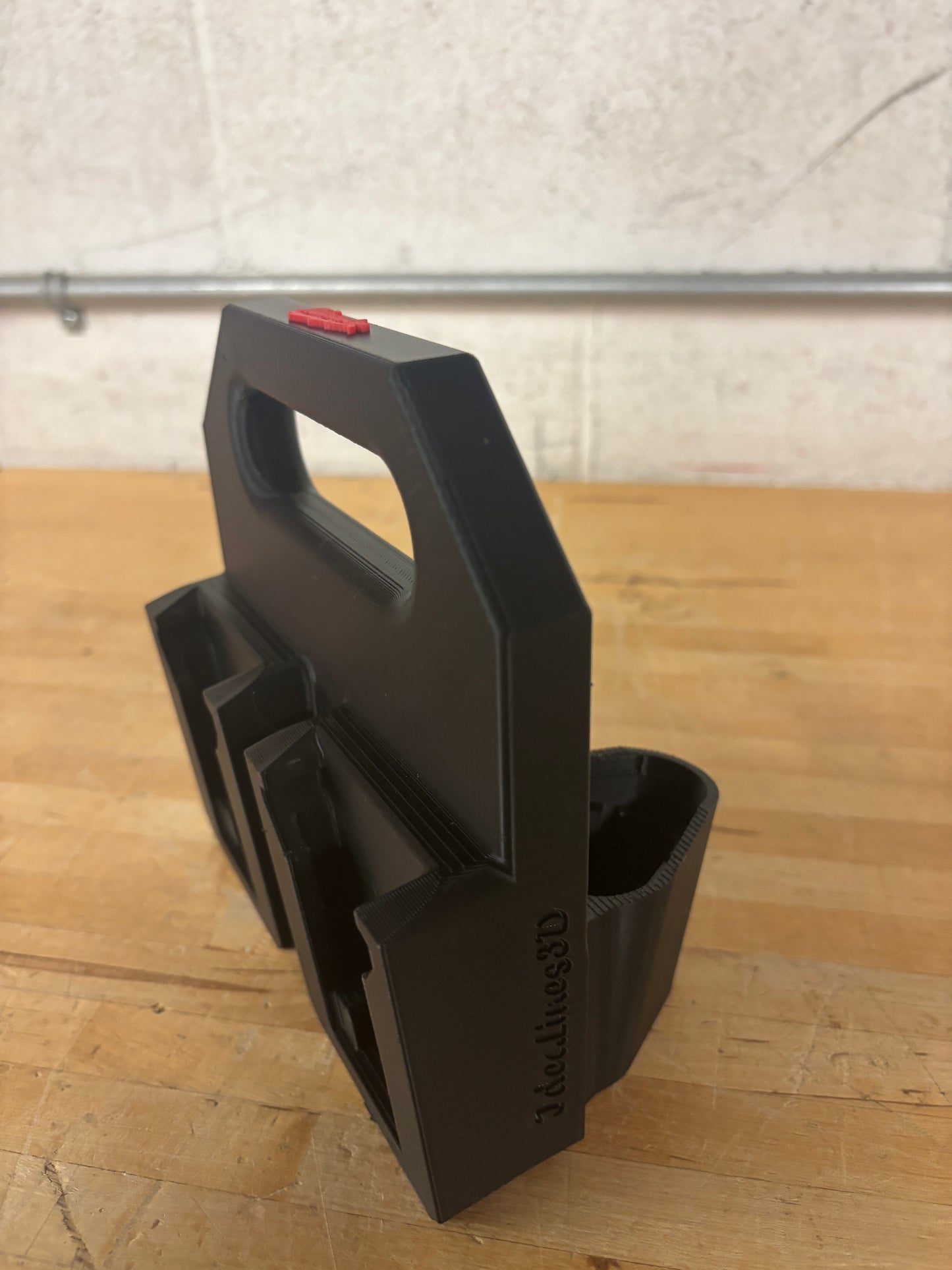 Battery Caddy for Milwaukee Combo M12 and M18 Batteries – holds 4 Batteries, Optional Milwaukee Packout Mounting