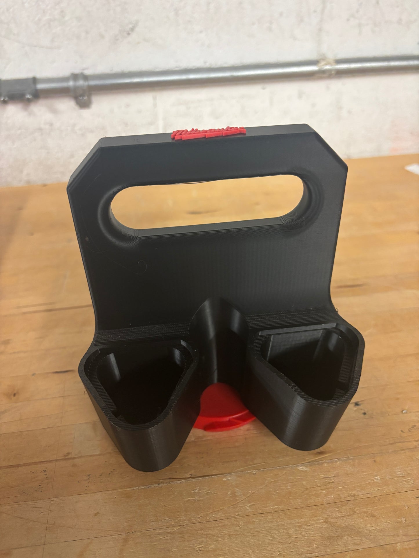 Battery Caddy for Milwaukee M12 Batteries – holds 4 Batteries, Optional Milwaukee Packout Mounting
