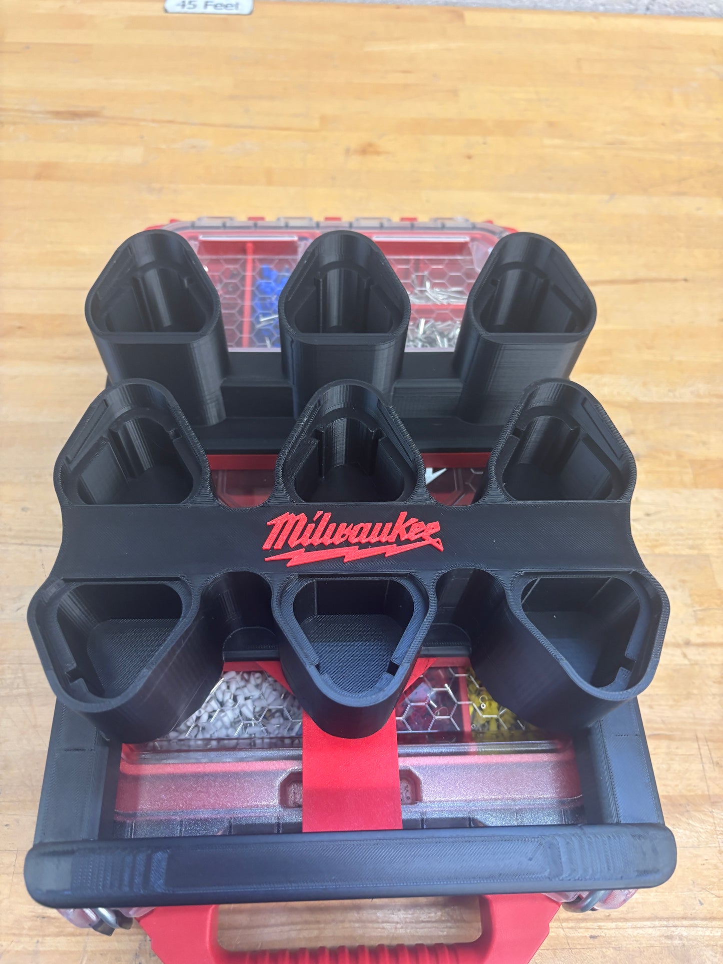 Milwaukee Packout Holder Carrier for Milwaukee M12 Batteries - holds 9 Batteries