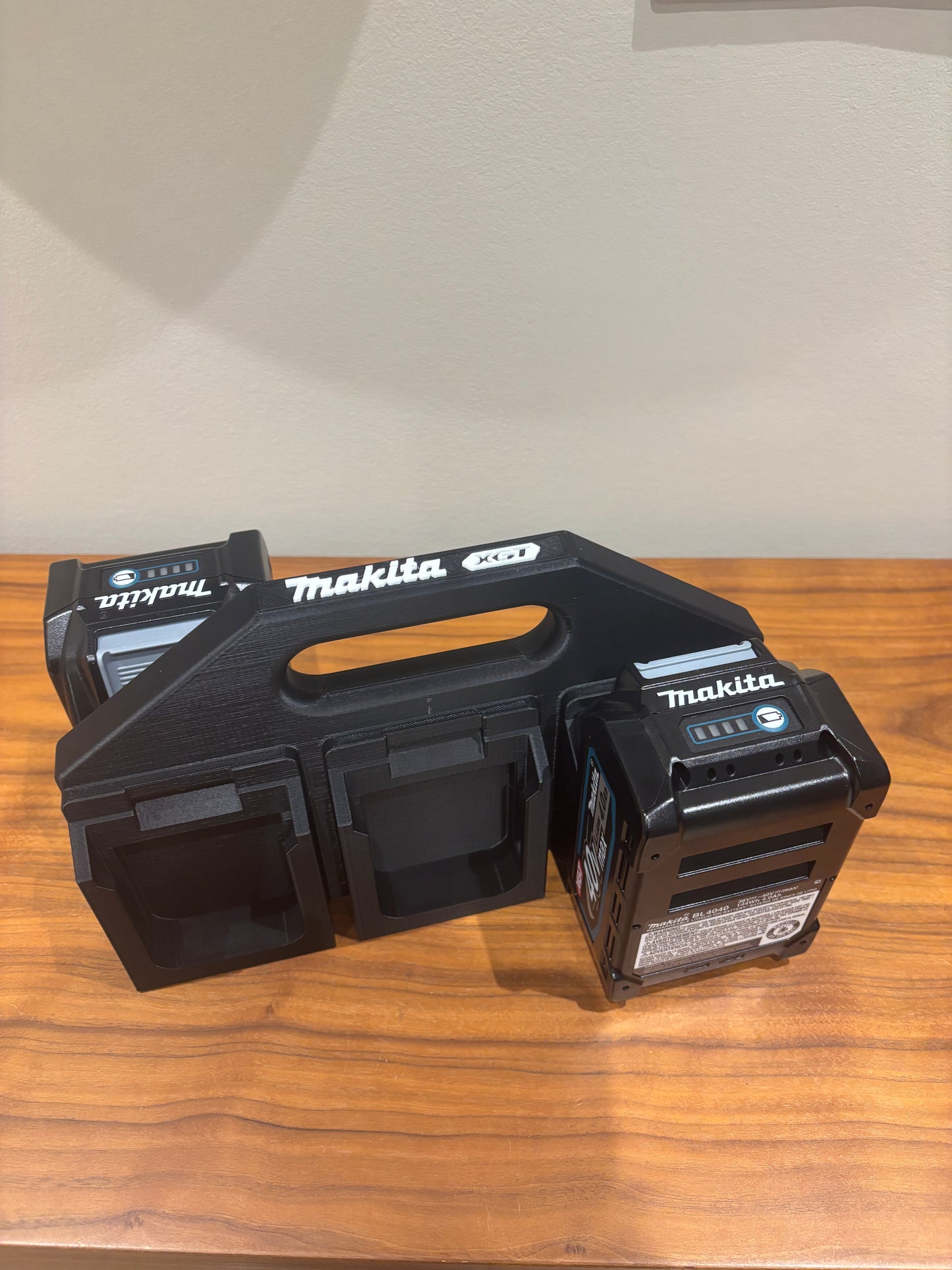 Support de batterie pour batteries Makita XGT 40 V – pour 6 batteries, fixation Milwaukee Packout en option