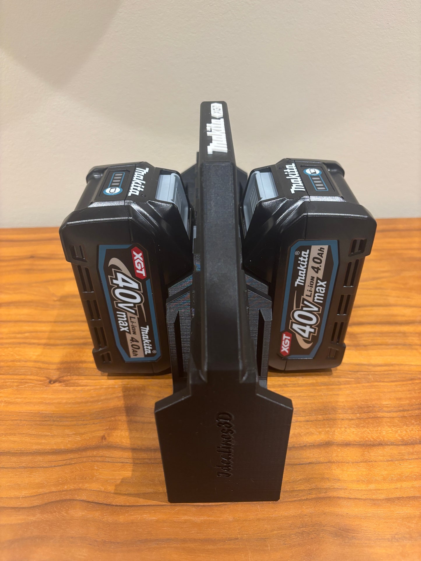 Support de batterie pour batteries Makita XGT 40 V – pour 6 batteries, fixation Milwaukee Packout en option