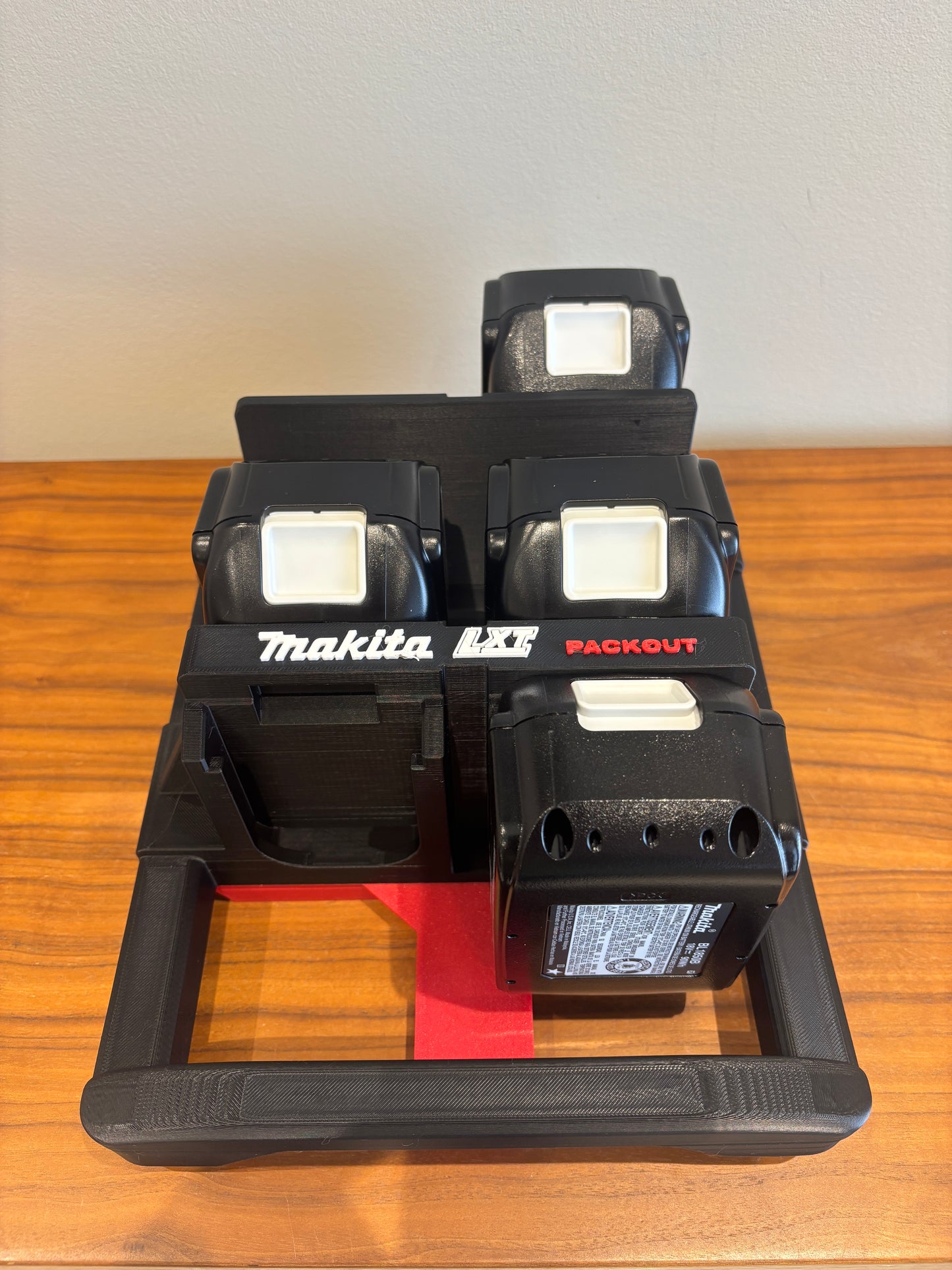 Milwaukee Packout Holder Carrier for Makita LXT 18V Batteries - holds 6 Batteries