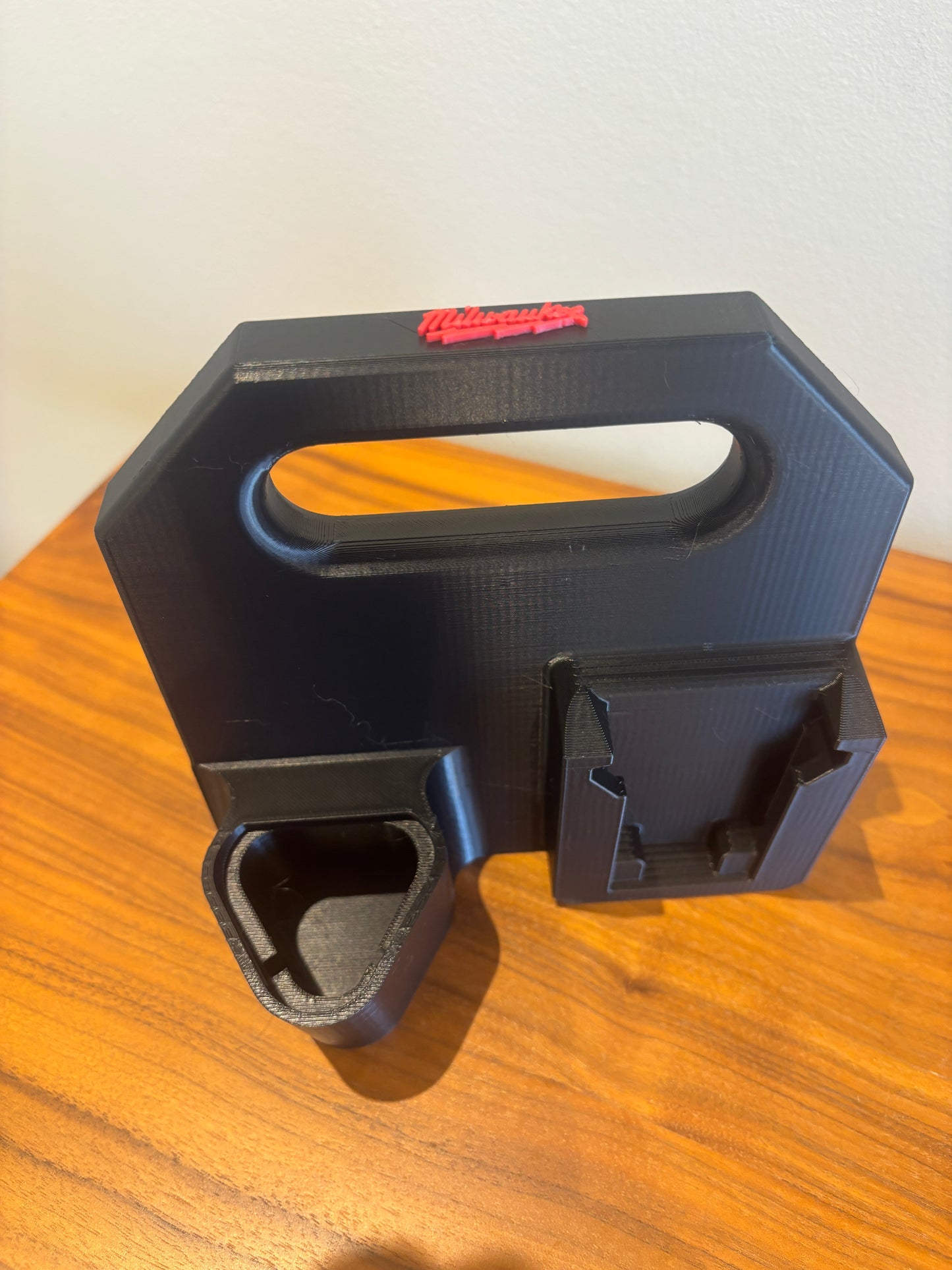 Battery Caddy for Milwaukee Combo M12 and M18 Batteries – holds 4 Batteries, Optional Milwaukee Packout Mounting