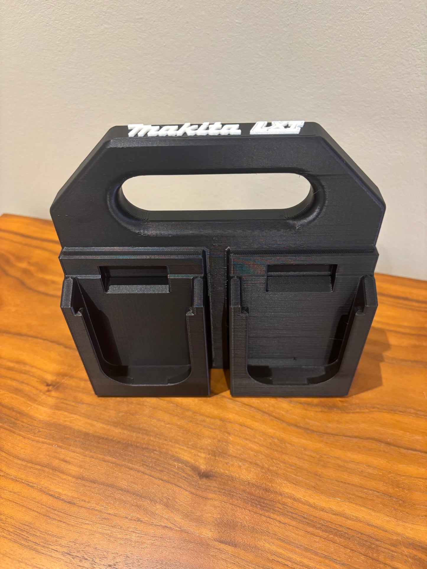 Battery Caddy for Makita LTX 18V Batteries – holds 4 Batteries, Optional Milwaukee Packout Mounting