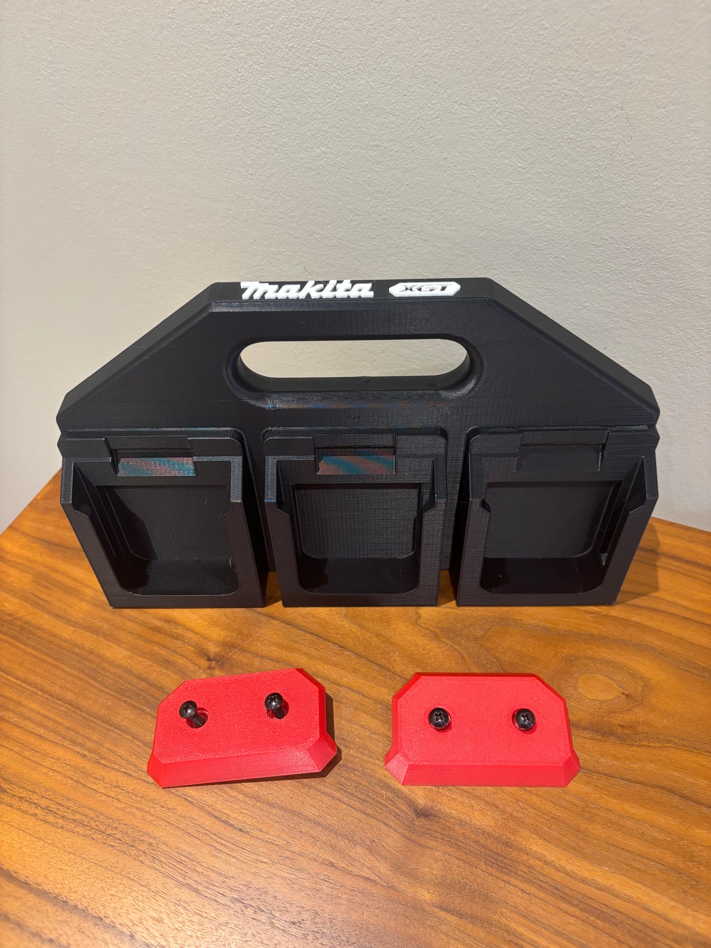 Support de batterie pour batteries Makita XGT 40 V – pour 6 batteries, fixation Milwaukee Packout en option