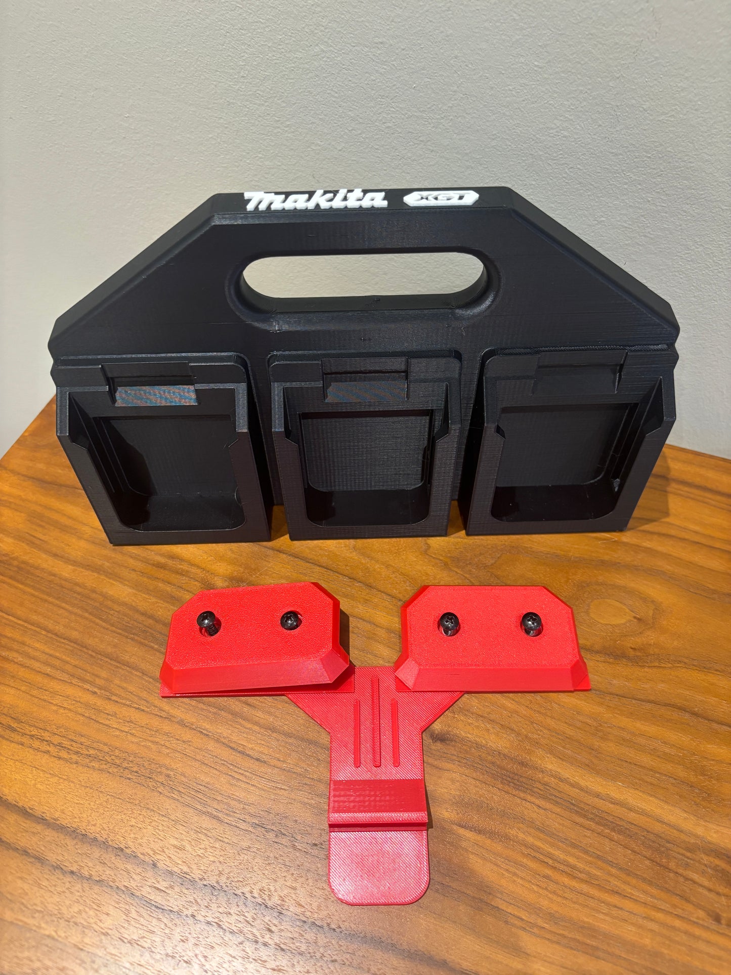 Support de batterie pour batteries Makita XGT 40 V – pour 6 batteries, fixation Milwaukee Packout en option