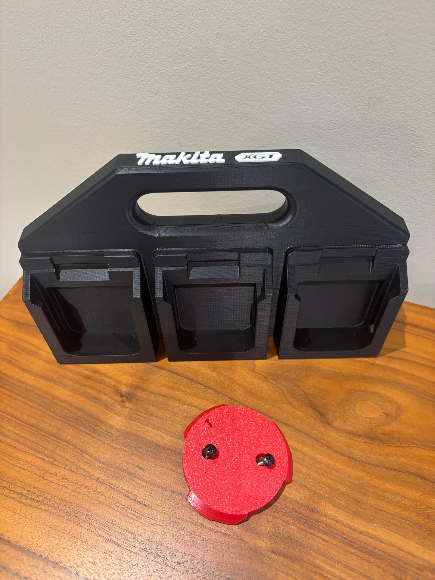 Support de batterie pour batteries Makita XGT 40 V – pour 6 batteries, fixation Milwaukee Packout en option