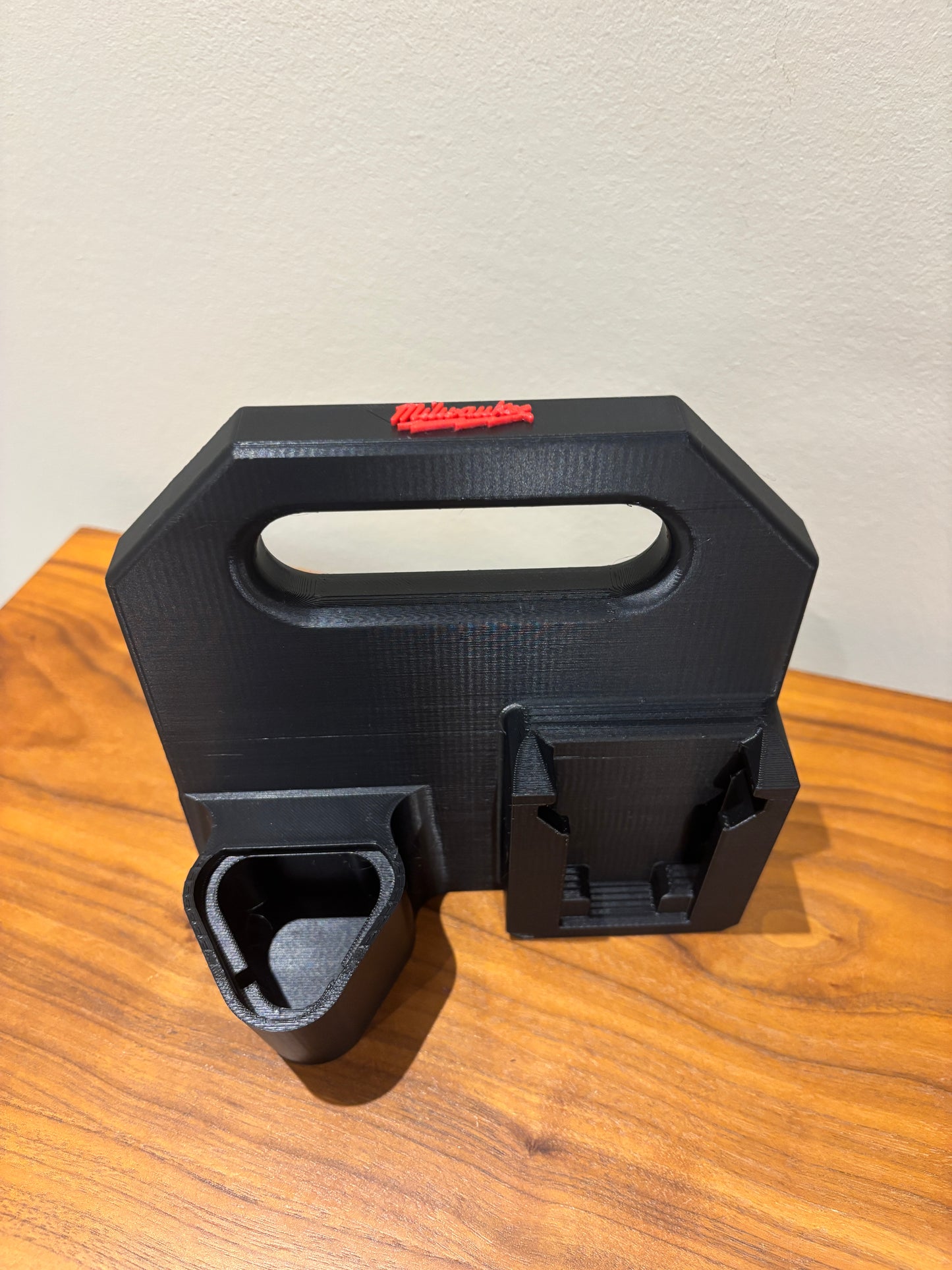 Battery Caddy for Milwaukee Combo M12 and M18 Batteries – holds 4 Batteries, Optional Milwaukee Packout Mounting