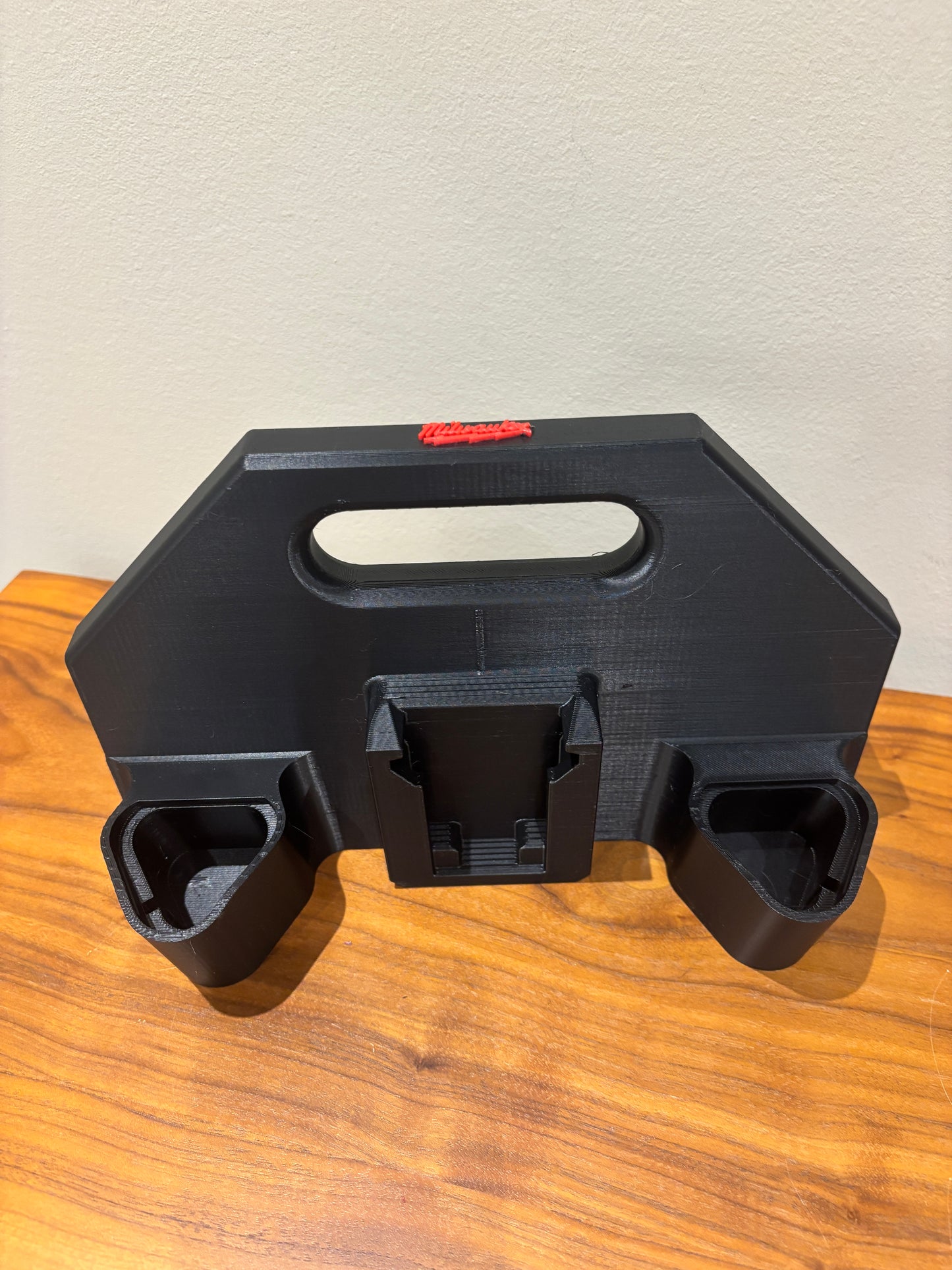 Battery Caddy for Milwaukee Combo M12 and M18 Batteries – holds 6 Batteries, Optional Milwaukee Packout Mounting