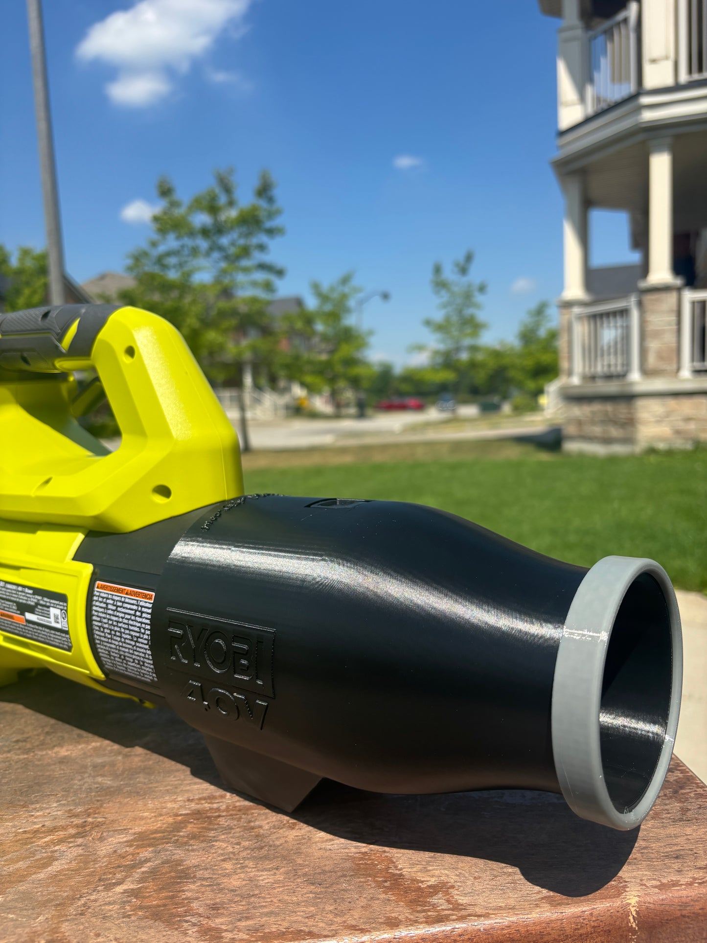 Short Round Nozzle For Ryobi 40V 120MPH 550CFM RY40LB01 Leaf Blower