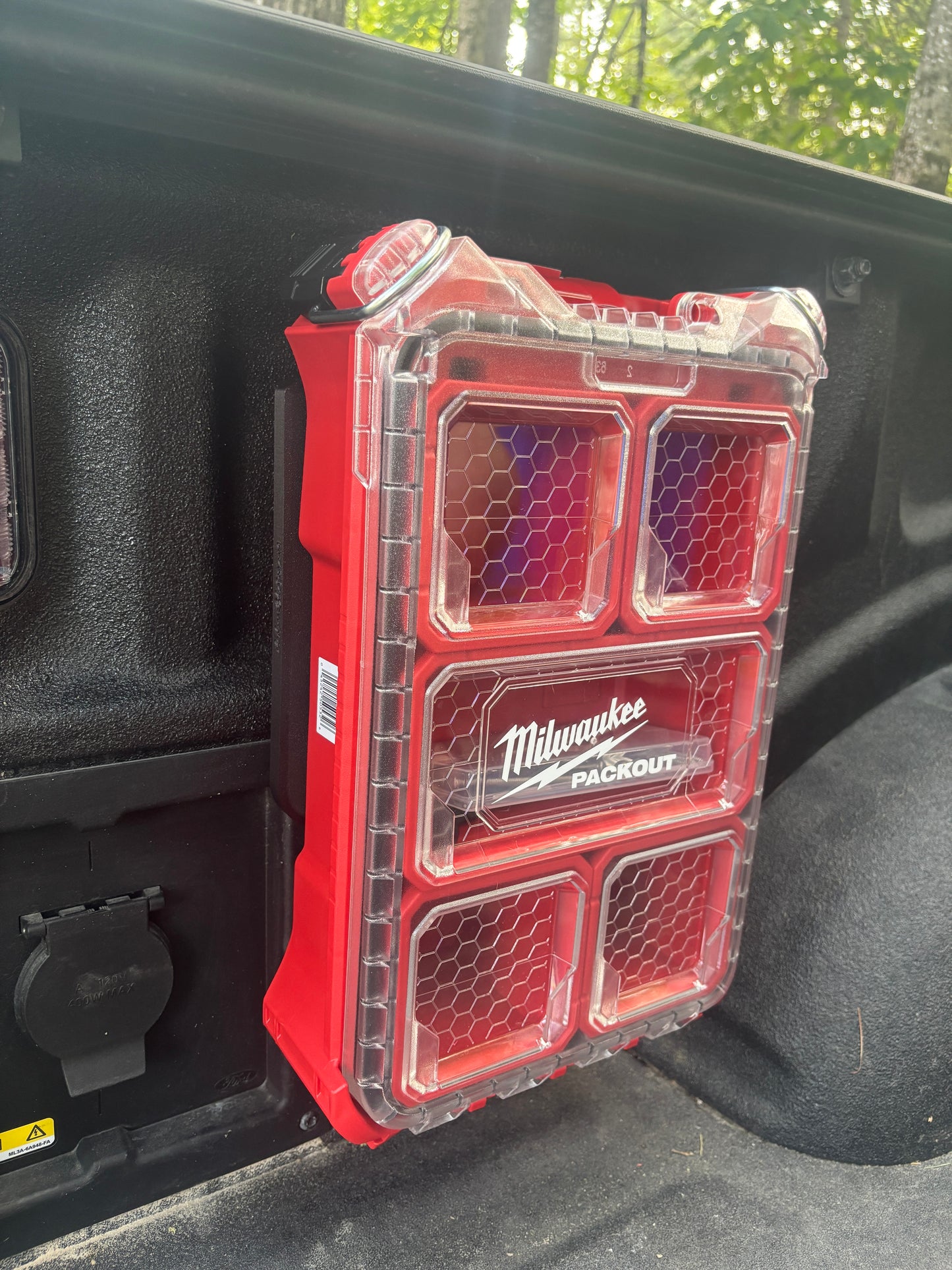 Ford Truck BoxLink Mount for Milwaukee Packout Organizer Case