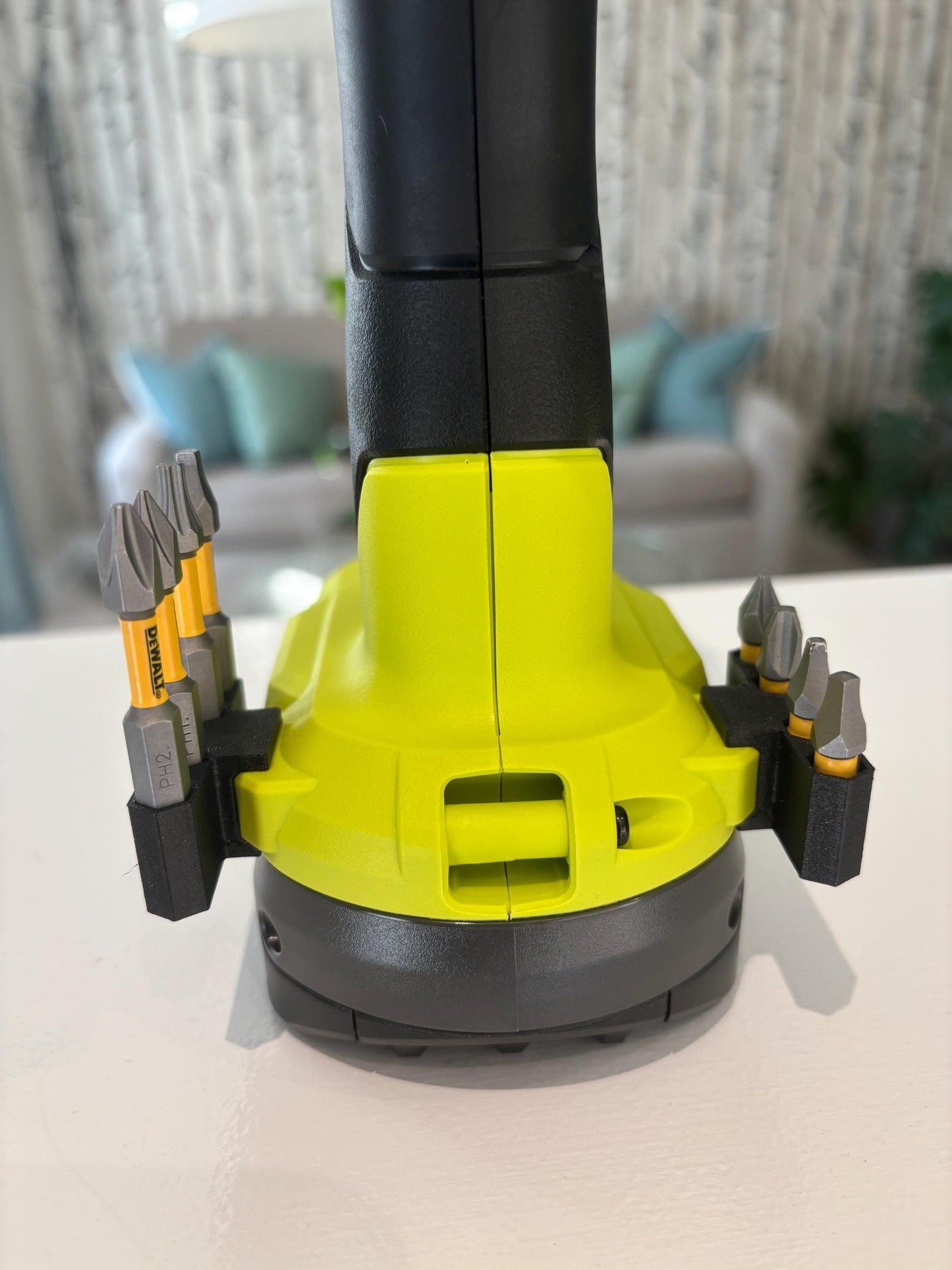 Bit Side Attachment Vertical Holders for Ryobi Drill Driver (pair - left side and right side)