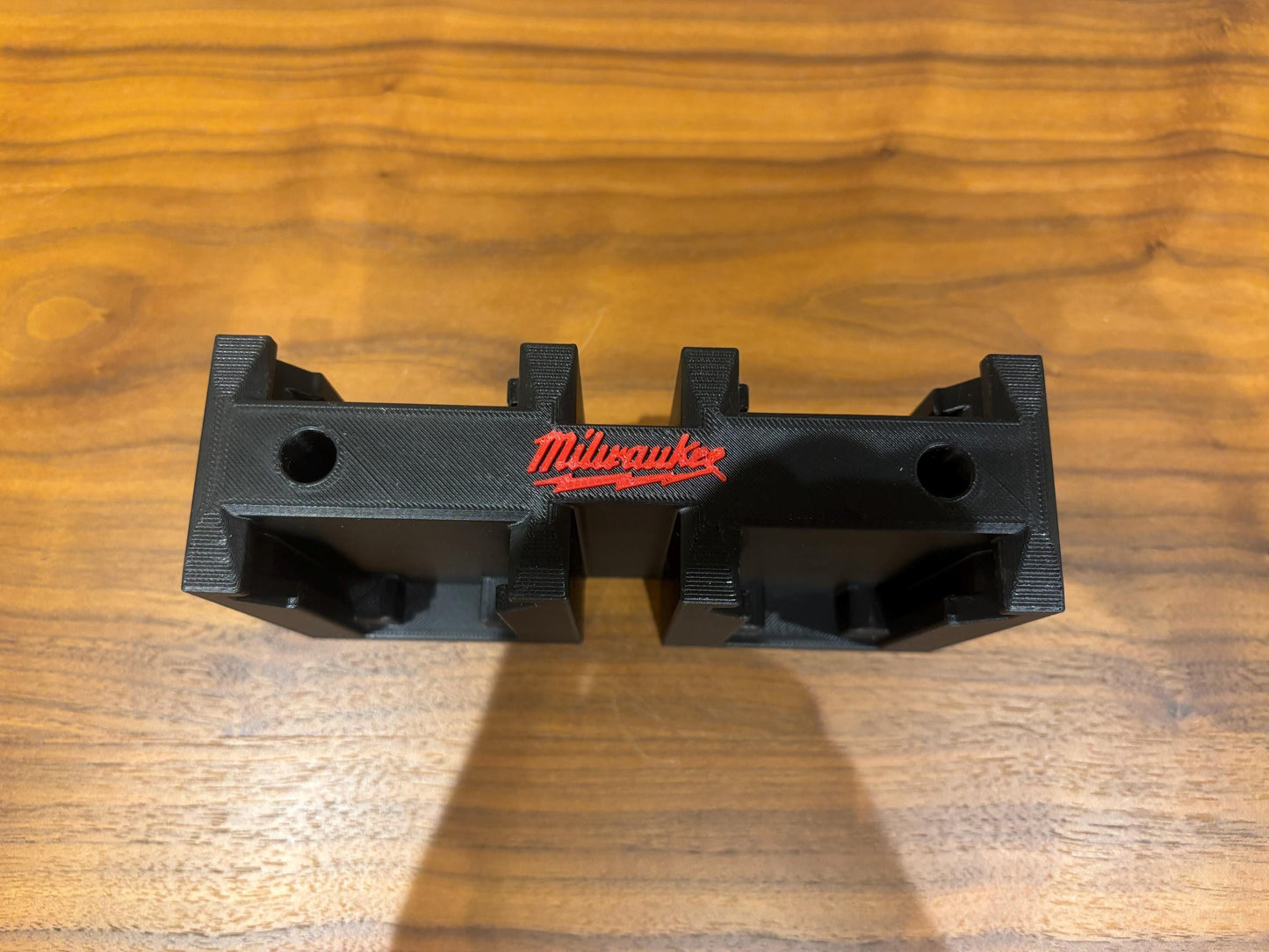 Wall Mount Holder for Milwaukee M18 Batteries – holds 4 Batteries, Optional Packout Mounting