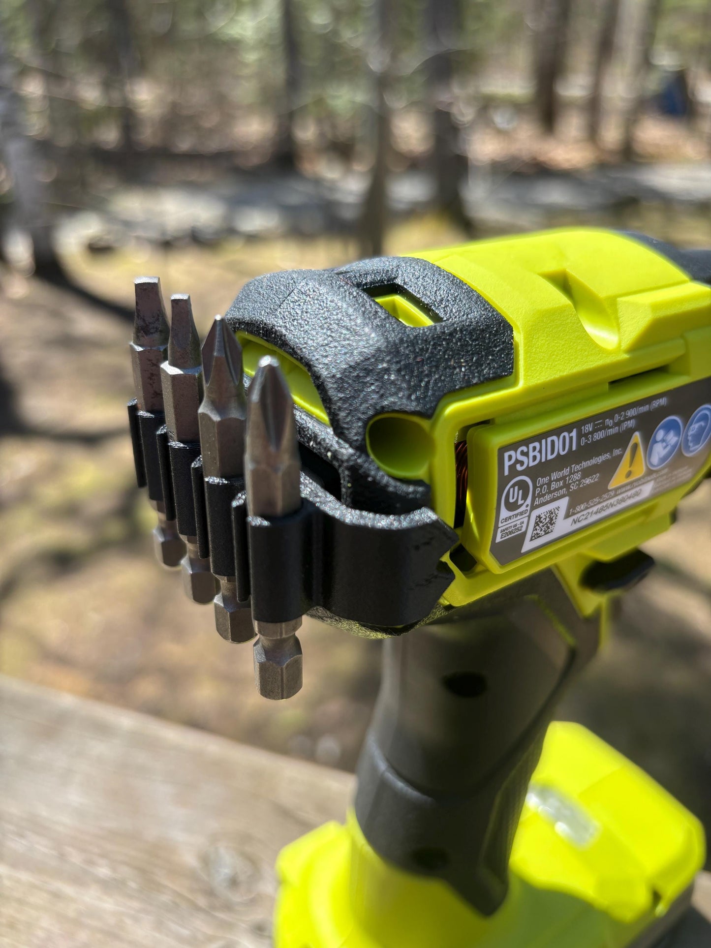 Bit Back Attachment Holder for Ryobi Drill Driver (pair)