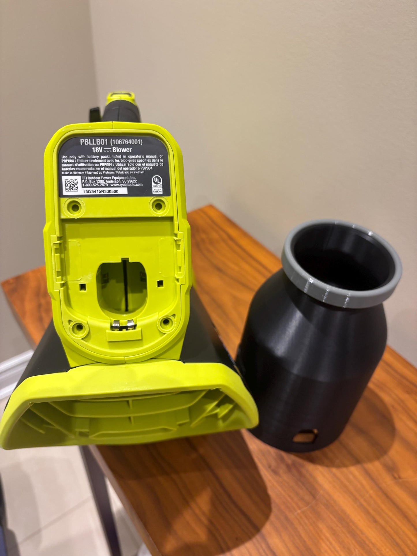 Short Round Nozzle For Ryobi 130MPH 510CFM 18V ONE+ HP Brushless PBLLB01 Leaf Blower