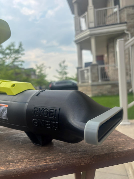 Short Flat Nozzle For Ryobi 18V ONE+ 250CFM and 90MPH P21011 Leaf Blower