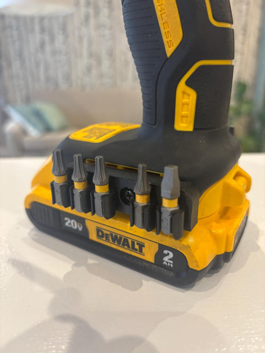 Bit Side Attachment Holder for DeWalt Drill Driver (pair - left side and right side)