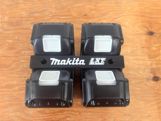 Wall Mount Holder for Makita 18V LXT Batteries – holds 4 Batteries, Optional Packout Mounting