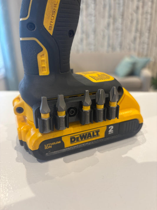 Bit Side Attachment Holder for DeWalt Drill Driver (pair - left side and right side)