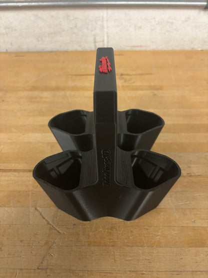 Battery Caddy for Milwaukee M12 Batteries  – holds 4 Batteries, Optional Milwaukee Packout Mounting