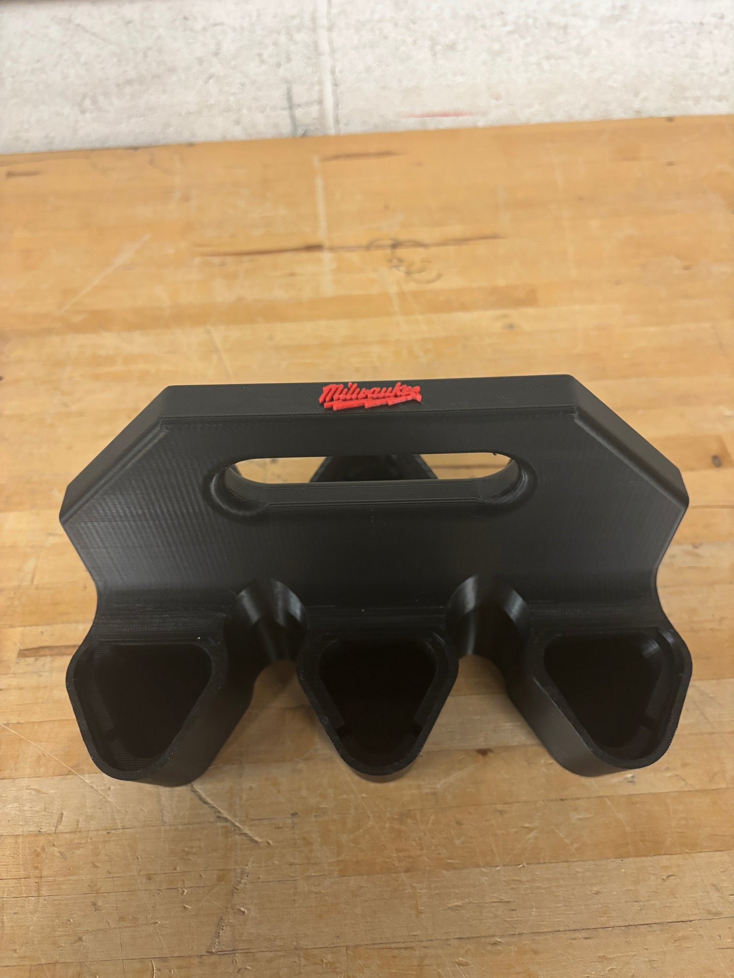 Battery Caddy for Milwaukee M12 Batteries  – holds 6 Batteries, Optional Milwaukee Packout Mounting