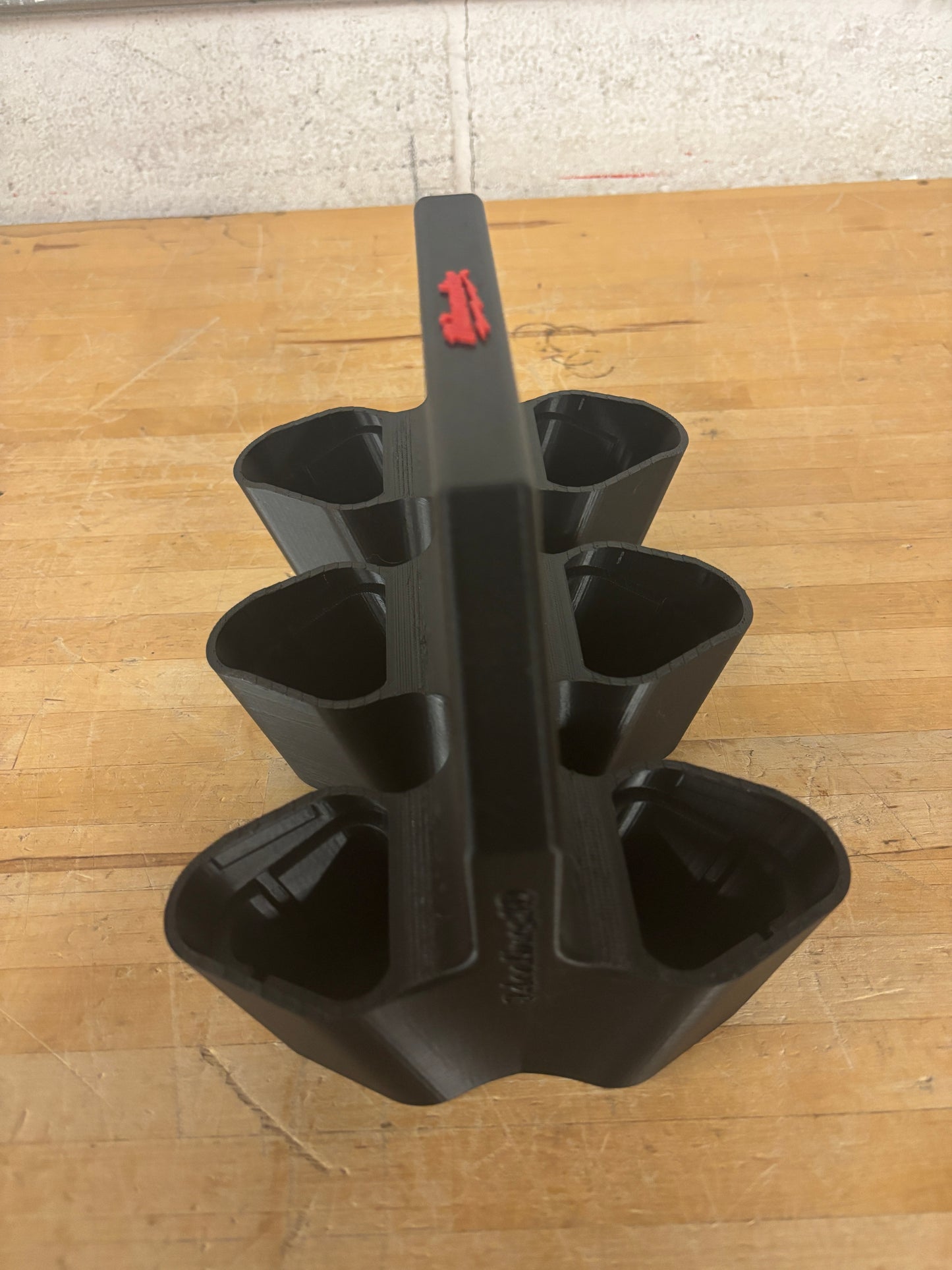 Battery Caddy for Milwaukee M12 Batteries  – holds 6 Batteries, Optional Milwaukee Packout Mounting