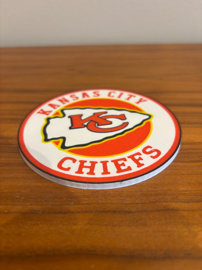NFL Kansas City Chiefs Drink Coasters (pack of 4 or 8)
