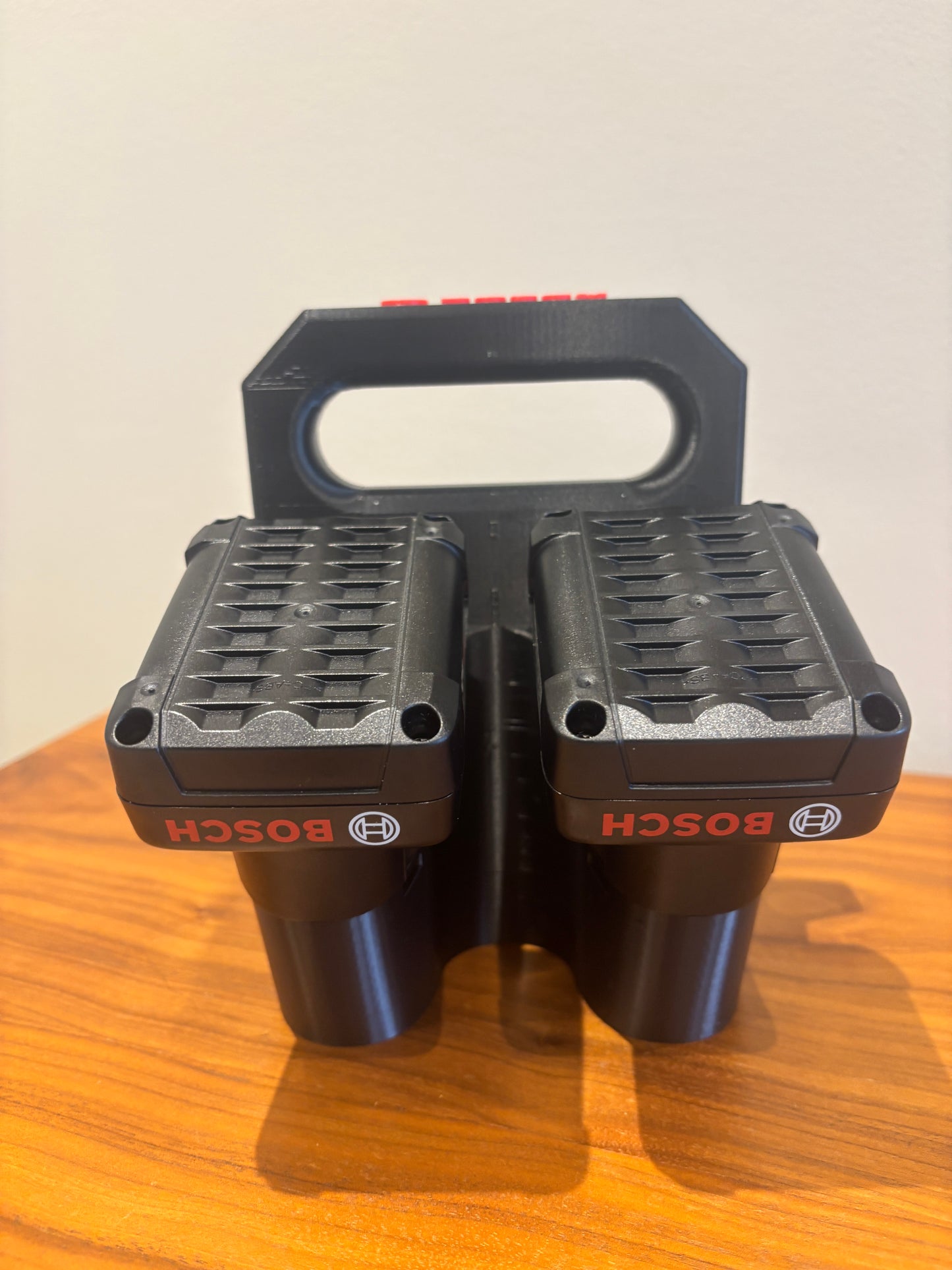 Battery Caddy for Bosch 12V Batteries  – holds 4 Batteries, Optional Milwaukee Packout Mounting