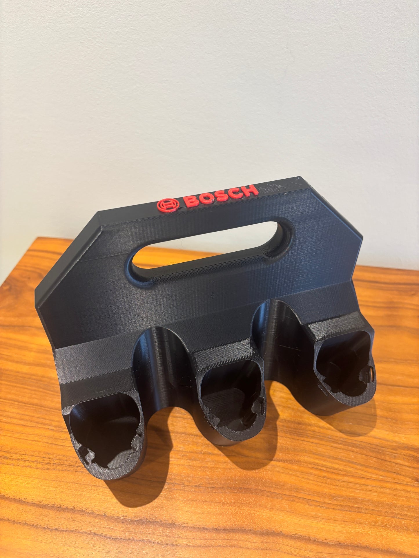 Battery Caddy for Bosch 12V Batteries  – holds 6 Batteries, Optional Milwaukee Packout Mounting