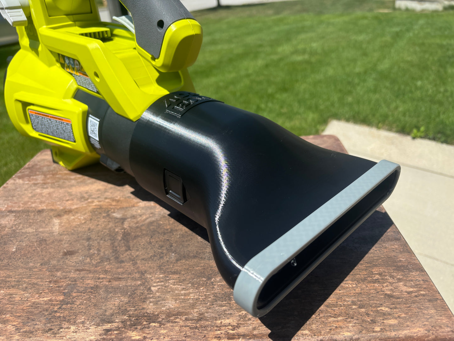 Short Flat Nozzle For Ryobi 40V 120MPH 450CFM RY404012 Leaf Blower
