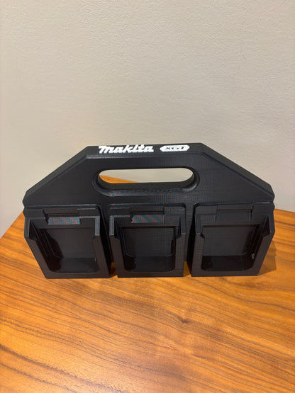 Support de batterie pour batteries Makita XGT 40 V – pour 6 batteries, fixation Milwaukee Packout en option