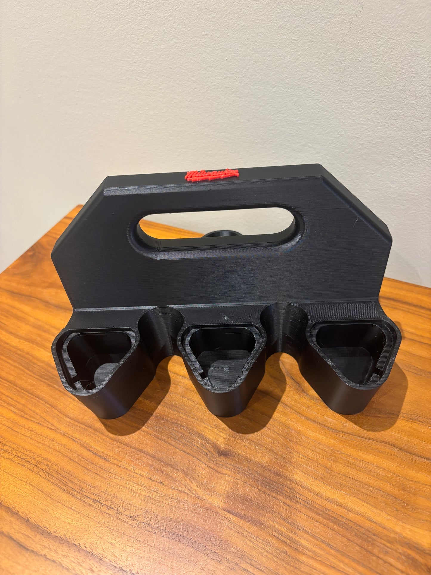Battery Caddy for Milwaukee M12 Batteries  – holds 6 Batteries, Optional Milwaukee Packout Mounting