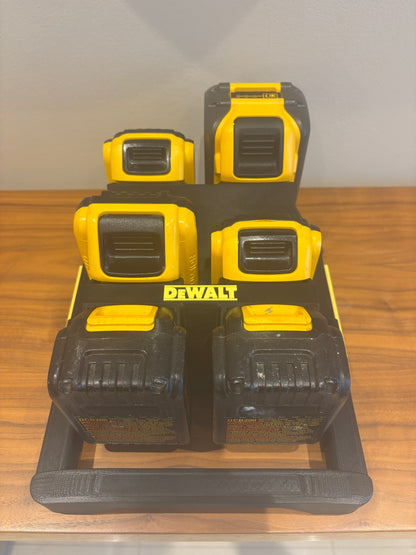 Support Milwaukee Packout pour batteries DeWalt 20 V et 60 V - peut contenir 6 batteries