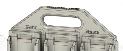 Battery Caddy for Makita LTX 18V Batteries  – holds 6 Batteries, Optional Milwaukee Packout Mounting