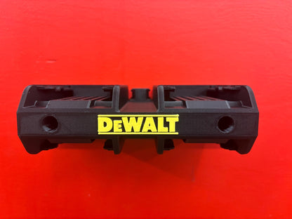 Wall Mount Holder for DeWalt 20V and 60V Batteries  – holds 4 Batteries, Optional Milwaukee Packout Mounting