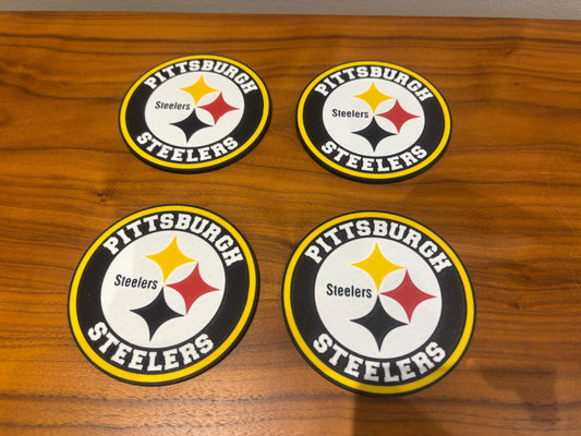NFL Pittsburgh Steelers Drink Coasters (pack of 4 or 8)