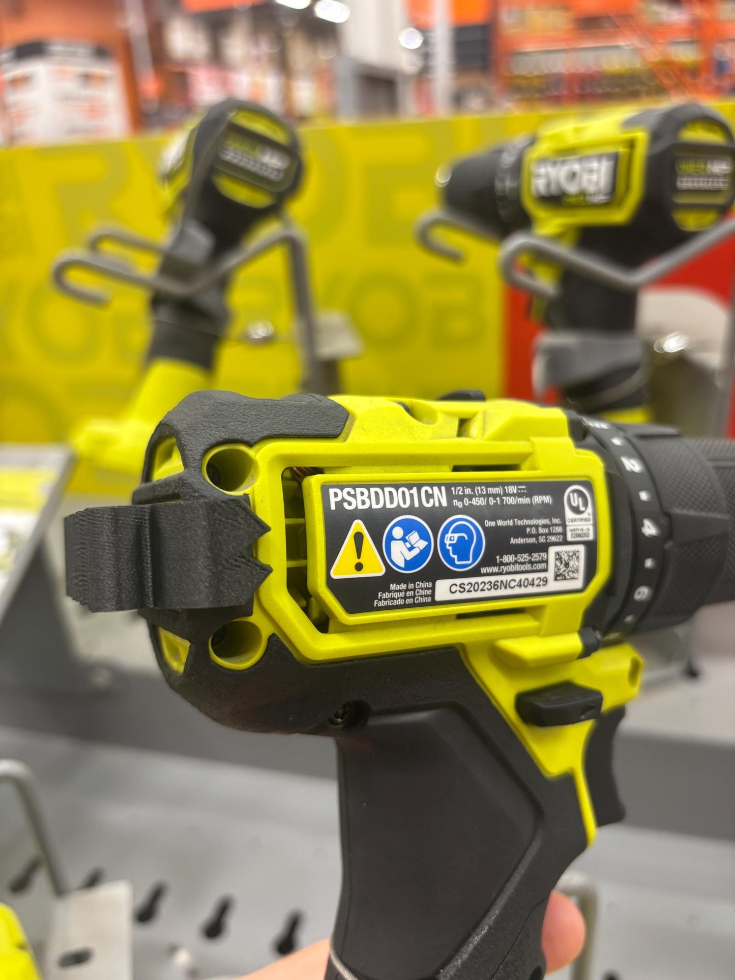 Bit Back Attachment Holder for Ryobi Drill Driver (pair)