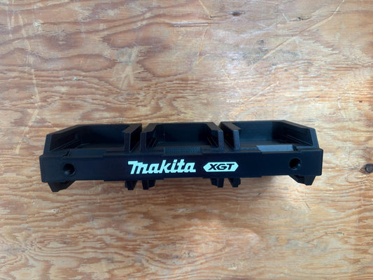 Wall Mount Holder for Makita 40V XGT Batteries – holds 6 Batteries, Optional Packout Mounting