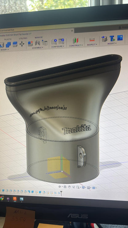 Short Flat Nozzle For Makita DUB184 Leaf Blower