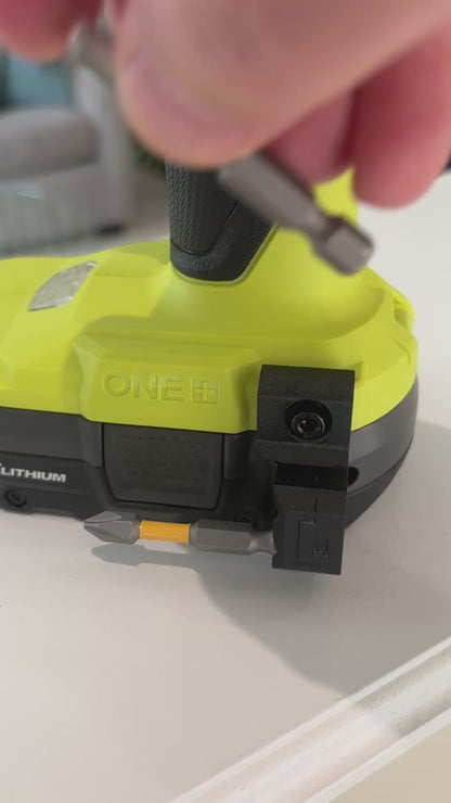 Bit Side Attachment Horizontal Holders for Ryobi Drill Driver (pair - left side and right side)