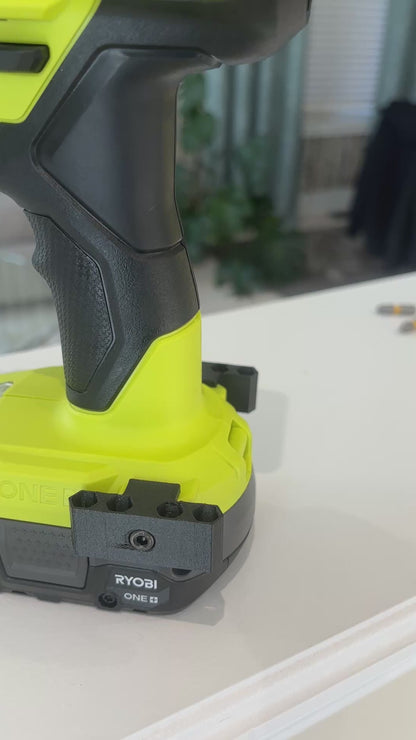 Bit Side Attachment Vertical Holders for Ryobi Drill Driver (pair - left side and right side)