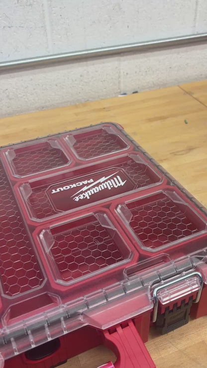 Milwaukee Packout Holder Carrier for Milwaukee M12 and M18 Batteries - holds 3xM12 and 4xM18 Batteries