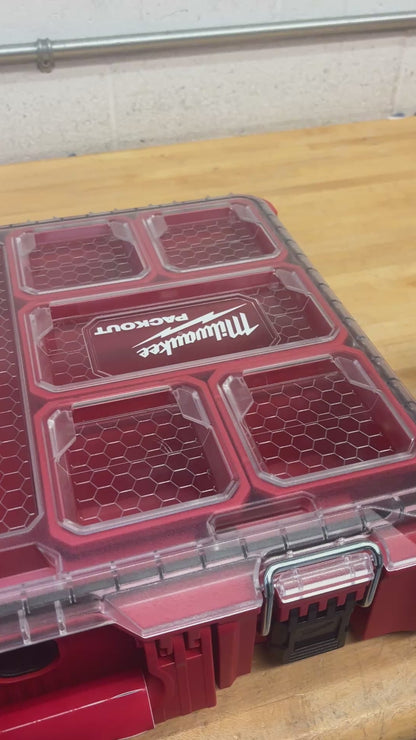 Milwaukee Packout Holder Carrier for Milwaukee M12 Batteries - holds 9 Batteries