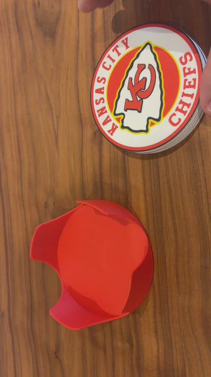 NFL Kansas City Chiefs Drink Coasters (pack of 4 or 8)